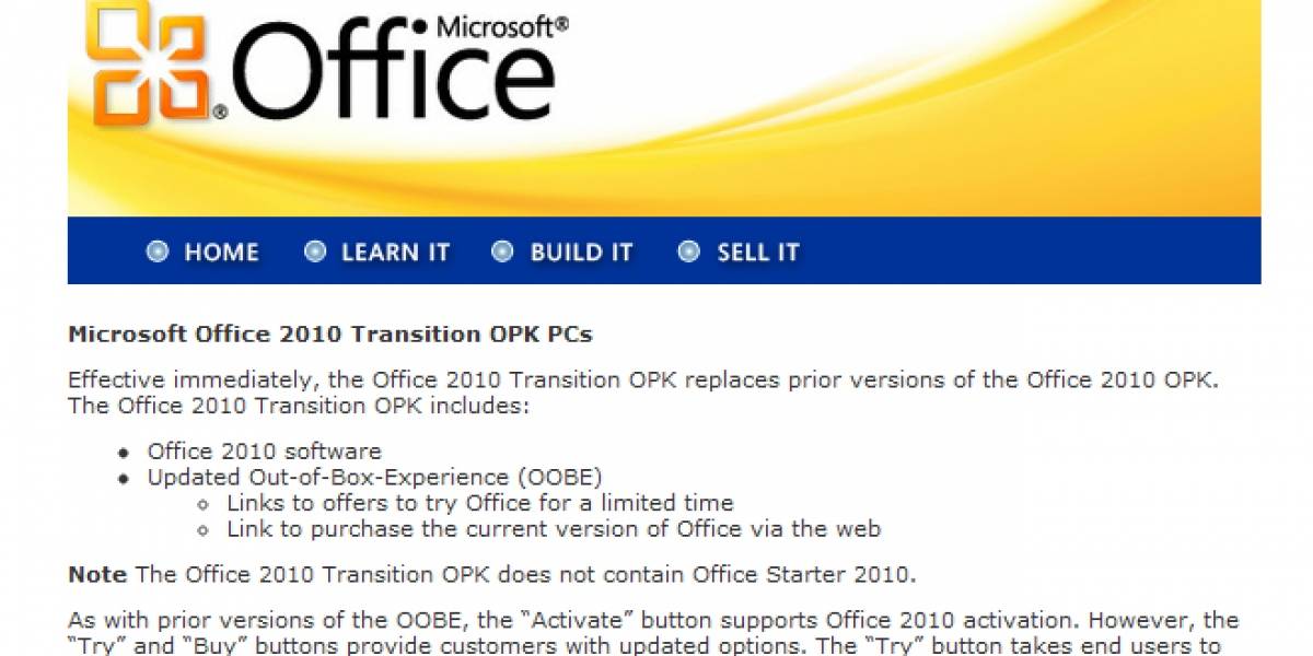 Microsoft comienza a eliminar la versión "starter" de Office