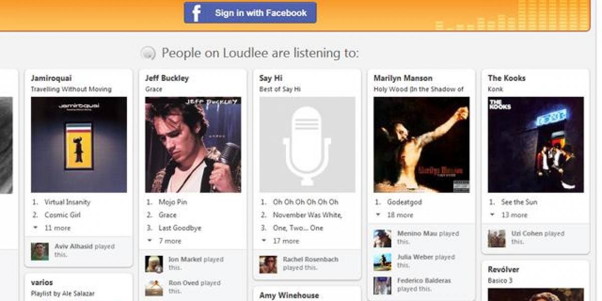 Loudlee: una especie de Pinterest musical
