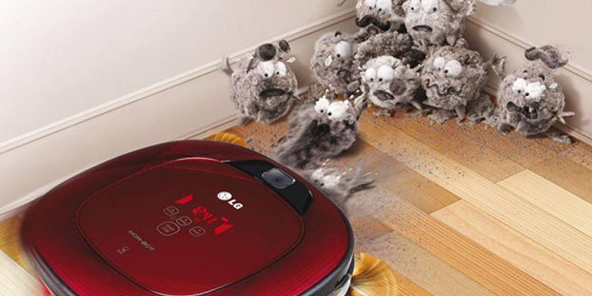 Olvídate de limpiar con el robot aspirador LG Hombot Square