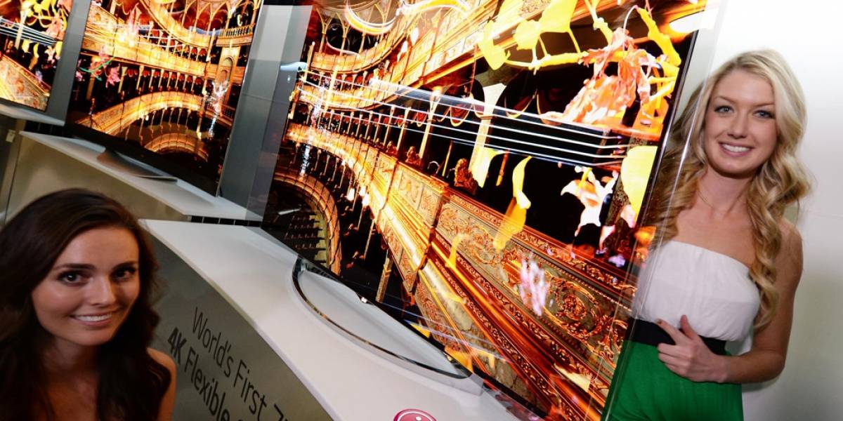 LG muestra TV OLED flexible #CES2014