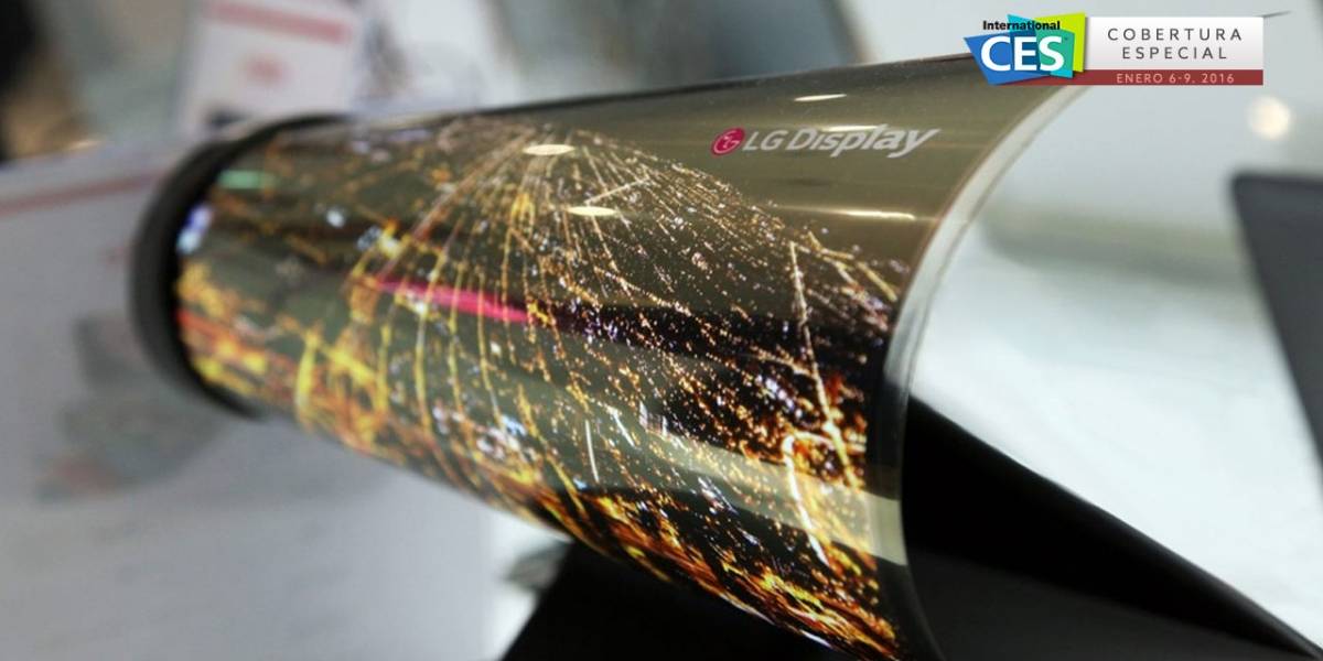 LG presenta panel OLED de 18 pulgadas que puede enrollarse #CES2016