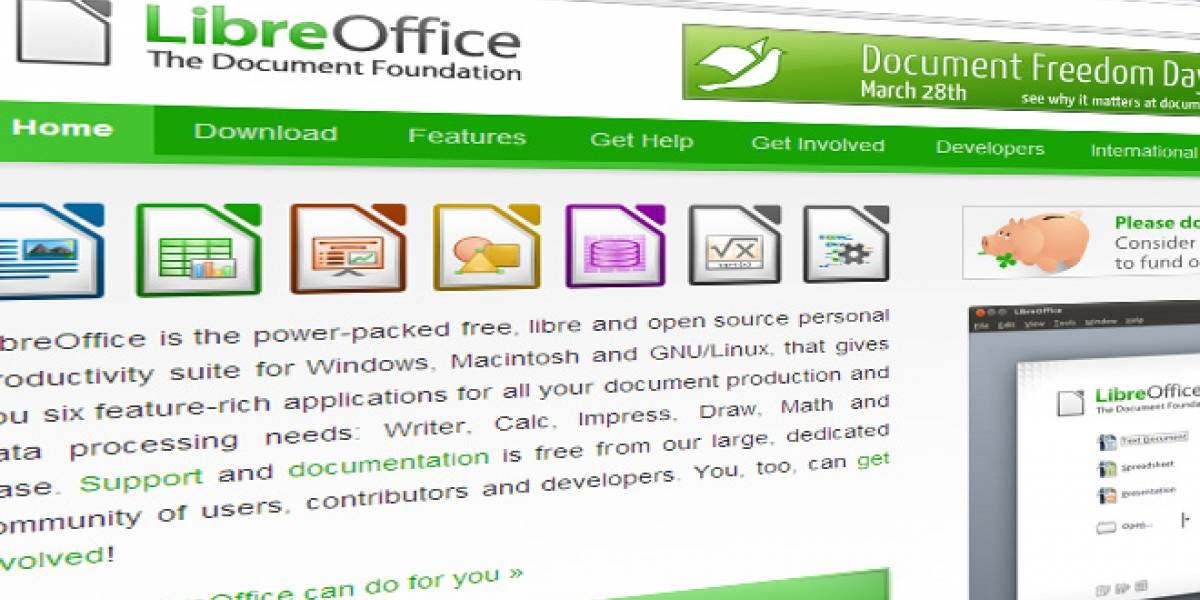 LibreOffice muestra un demo de edición colaborativa
