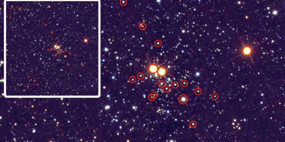 España: Descubren un cúmulo masivo de estrellas jóvenes a 11.500 años luz