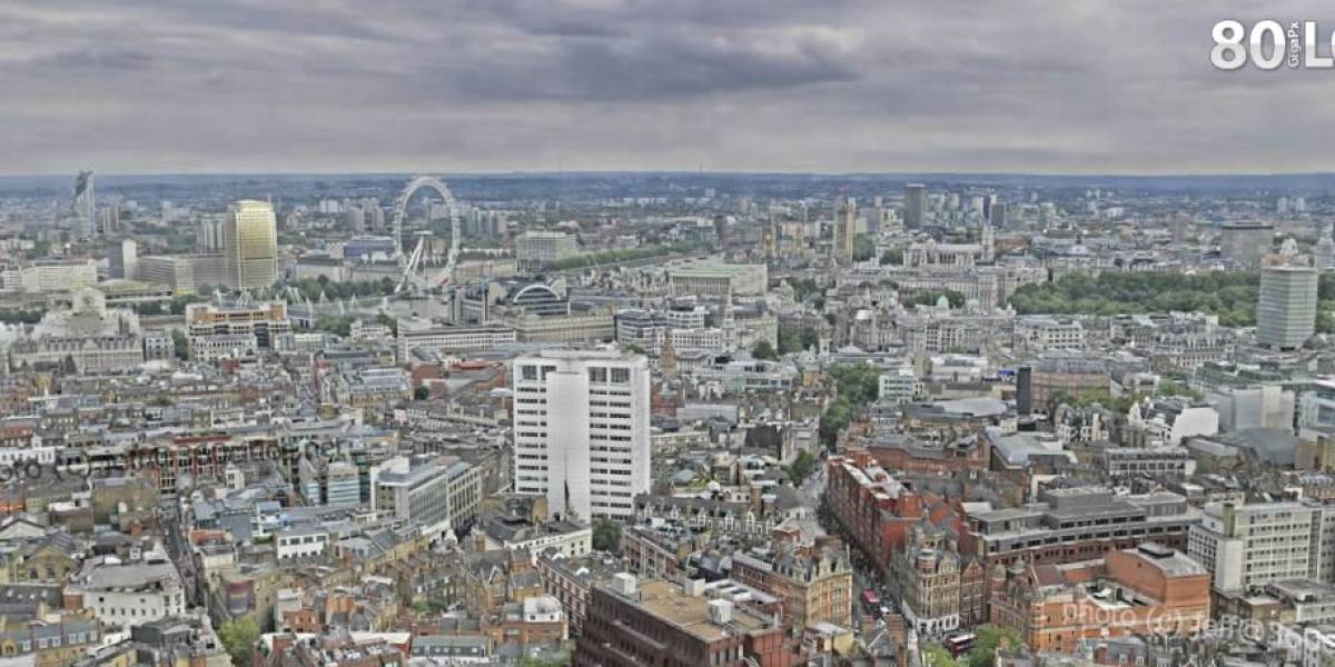 Londres en casi 8.000 fotos y 80 gigapixeles es la panorámica más grande del mundo