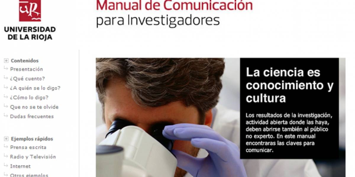 Publican manual en línea de comunicación para científicos