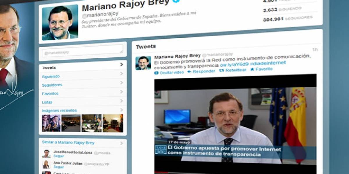 Rajoy afirma en el #DiadeInternet que promoverá la Red como instrumento de transparencia de su Gobierno