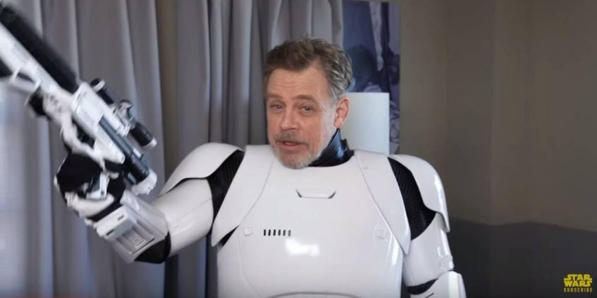 Mark Hamill se pasea en las calles vestido como Stormtrooper