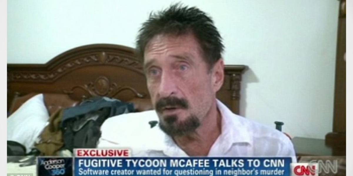 Fundador de McAfee se fuga a Guatemala, es detenido y será enviado a Belice