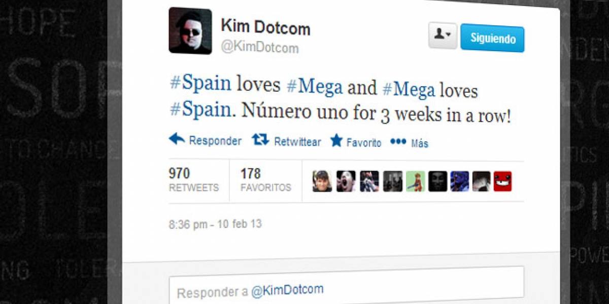Dotcom en Twitter: "España ama a Mega y Mega ama a España"