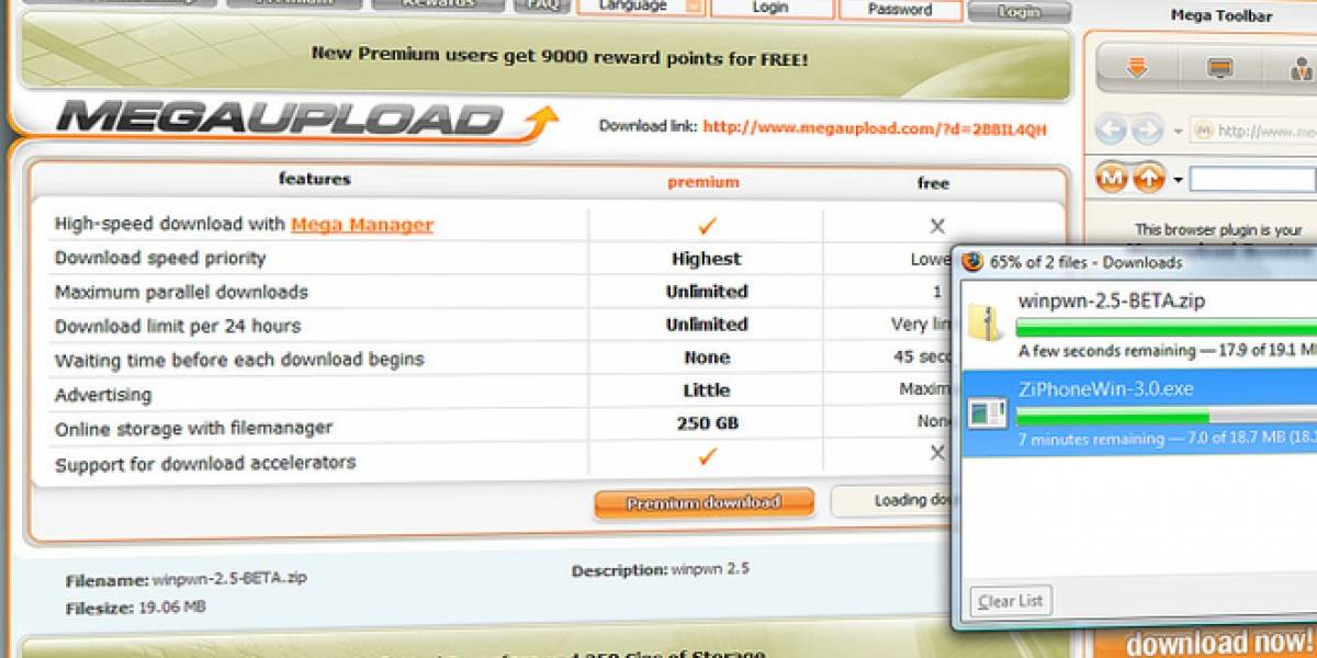 Gobierno estadounidense se niega a que vuelva a estar operativo Megaupload