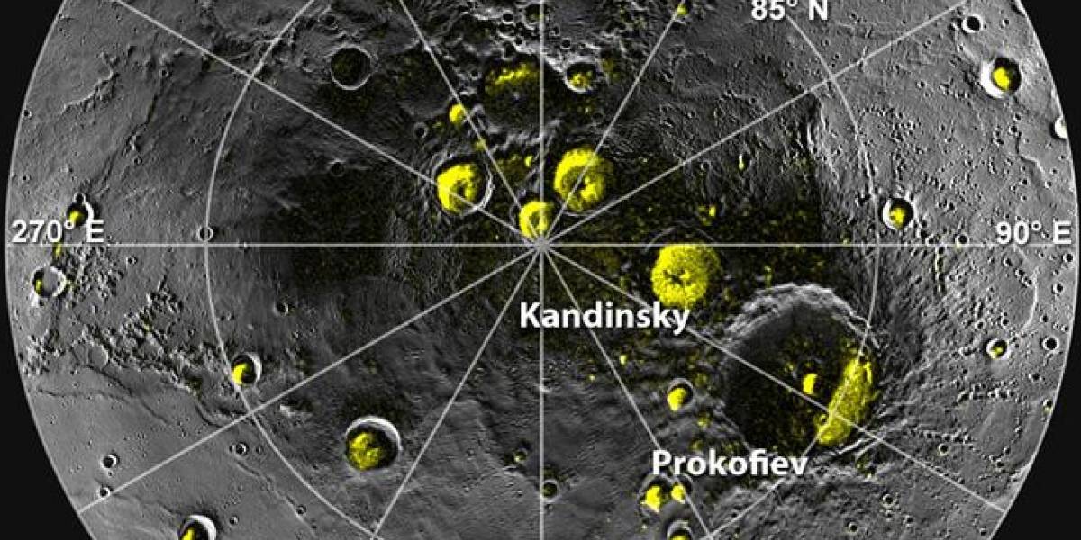 NASA encuentra agua congelada en Mercurio