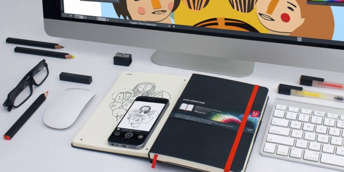 Adobe se asocia con Moleskine para crear una libreta que convierte los dibujos a digital