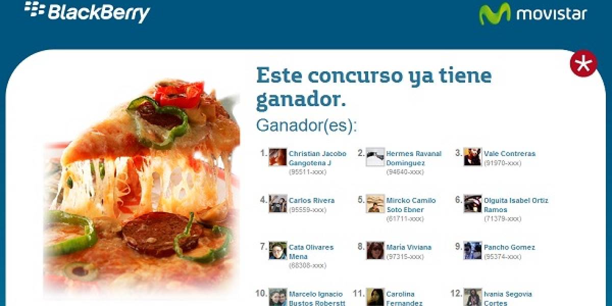 Movistar y BBM regalan premios día por medio