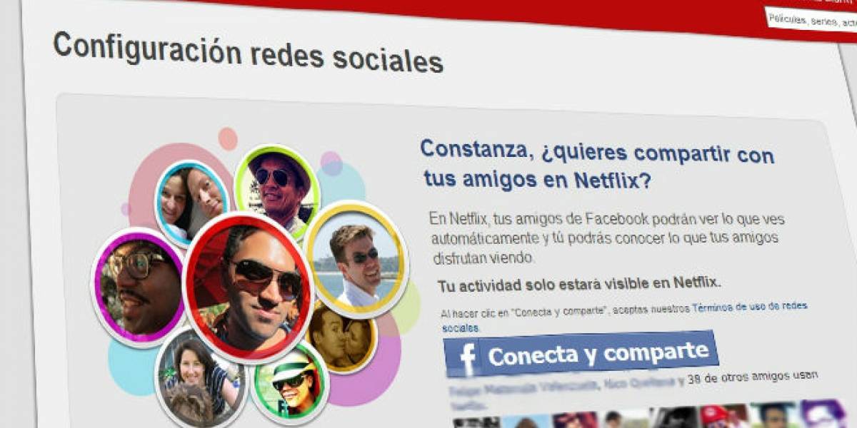 Netflix se enlaza con Facebook en EE.UU.