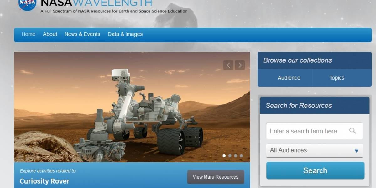 Wave Lenght: El nuevo portal educativo de la NASA