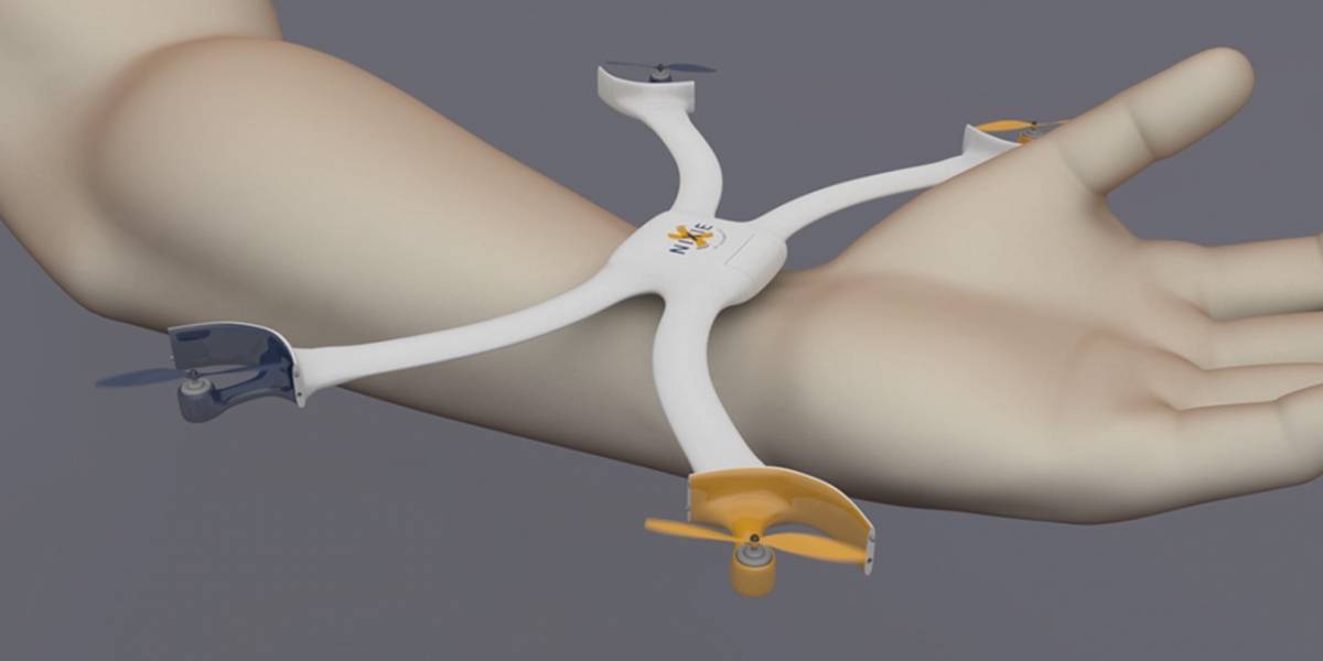 Un drone que se transforma en pulsera gana concurso Intel Make It Wearable
