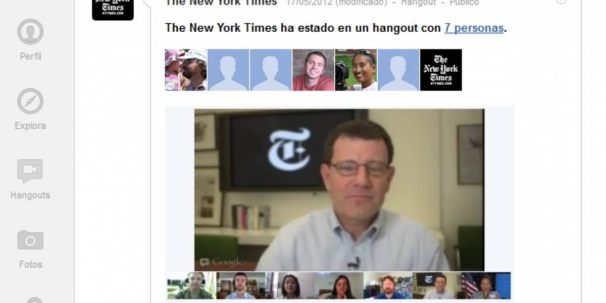 El New York Times testea Google+ Hangouts para convertir a los lectores en periodistas