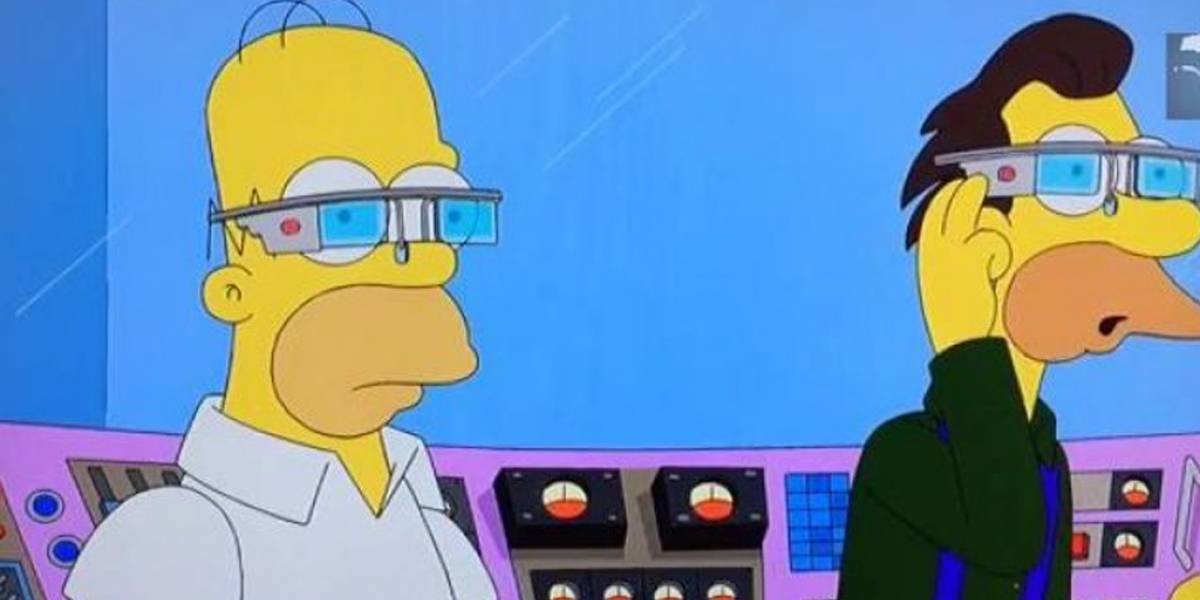 Los Simpson se burlan de Google Glass