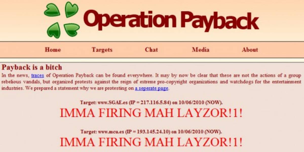 4chan planea ataque a web de la SGAE esta noche