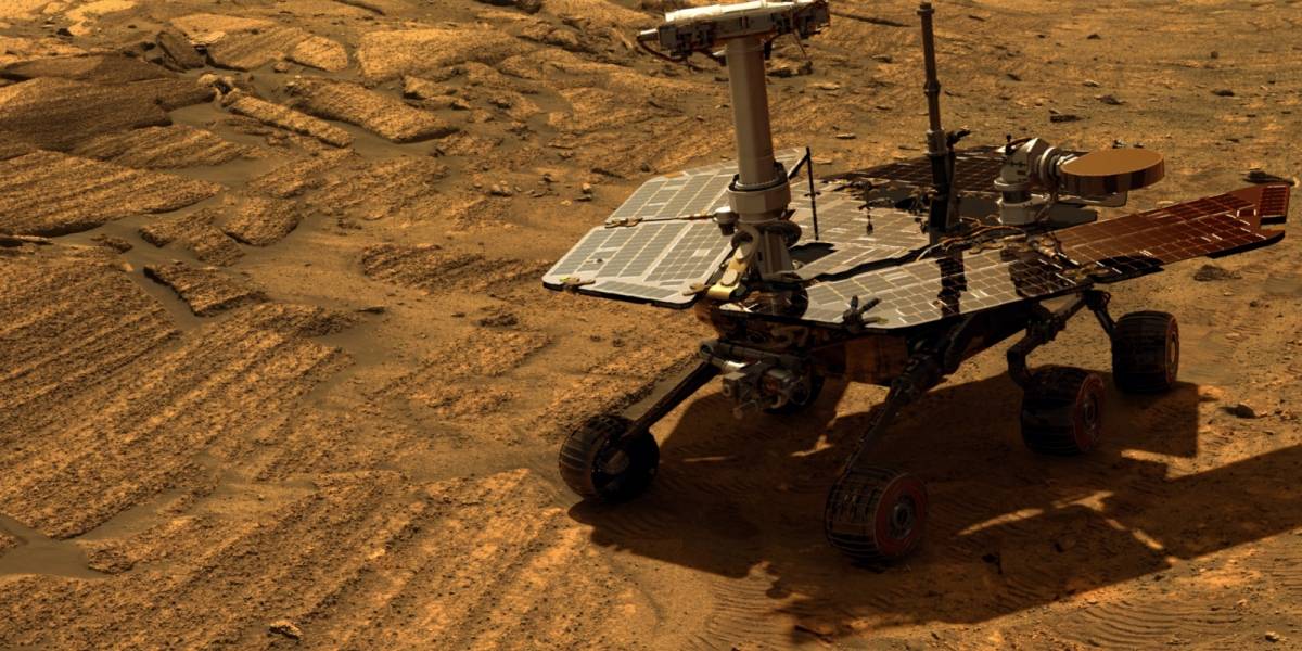 Rover Opportunity rompe récord de distancia recorrida por un vehículo fuera de la Tierra