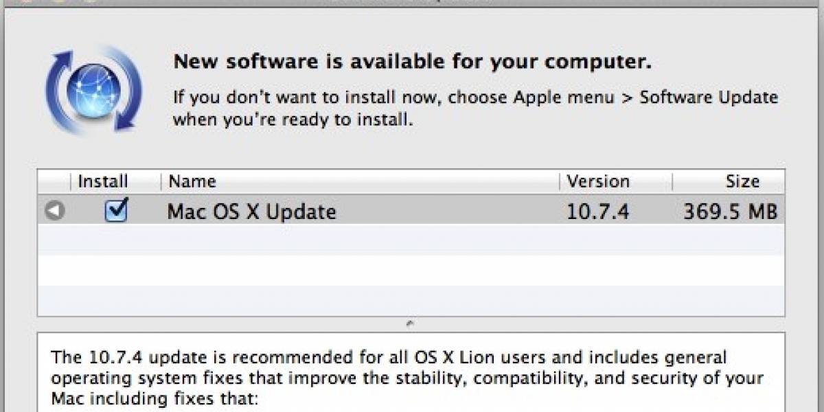 Apple actualiza OS X Lion y soluciona fallo de seguridad de FileVault