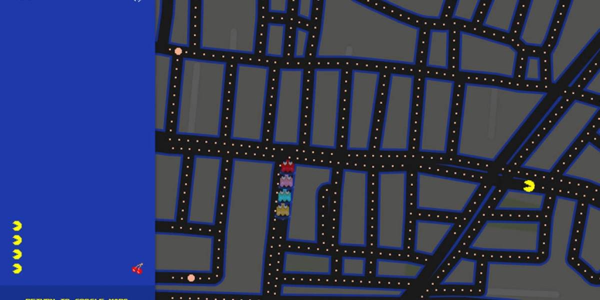 Puedes jugar Pac-Man dentro de Google Maps
