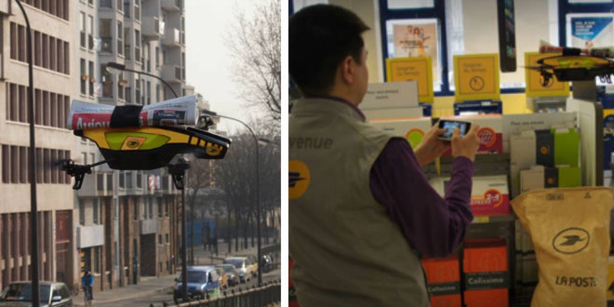 Correos de Francia y Parrot desarrollan robot repartidor de periódicos