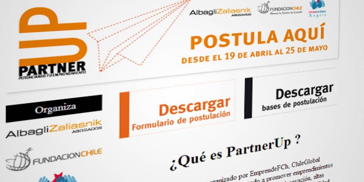 Chile: Partner Up, un concurso para emprendedores e innovadores