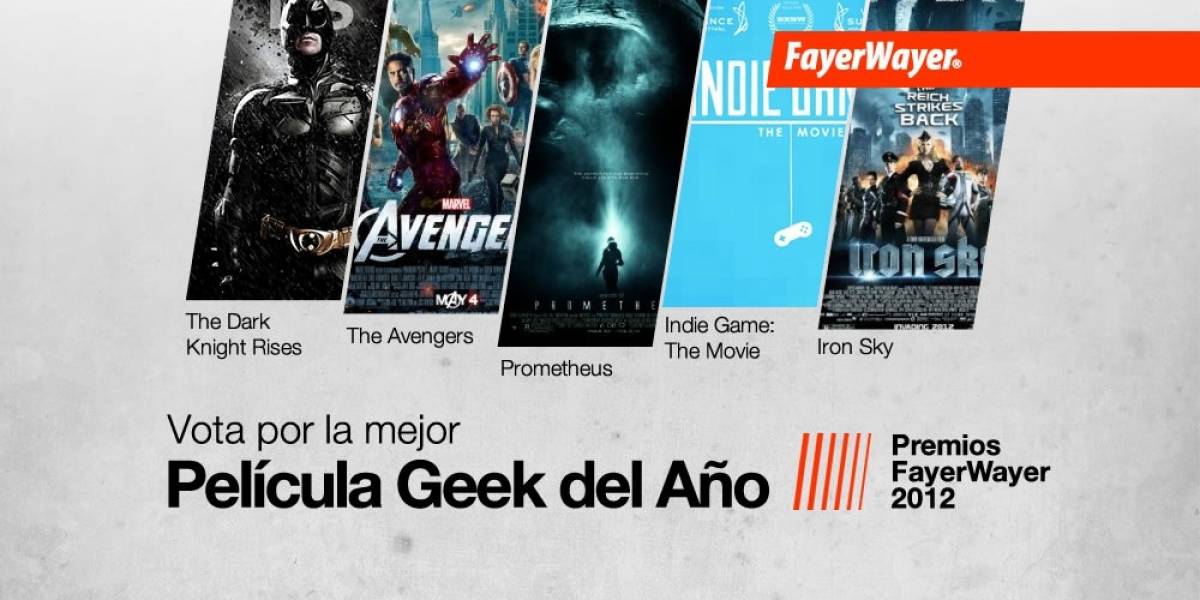 Pila de Oro: Vota por la Mejor Película Geek del Año 2012