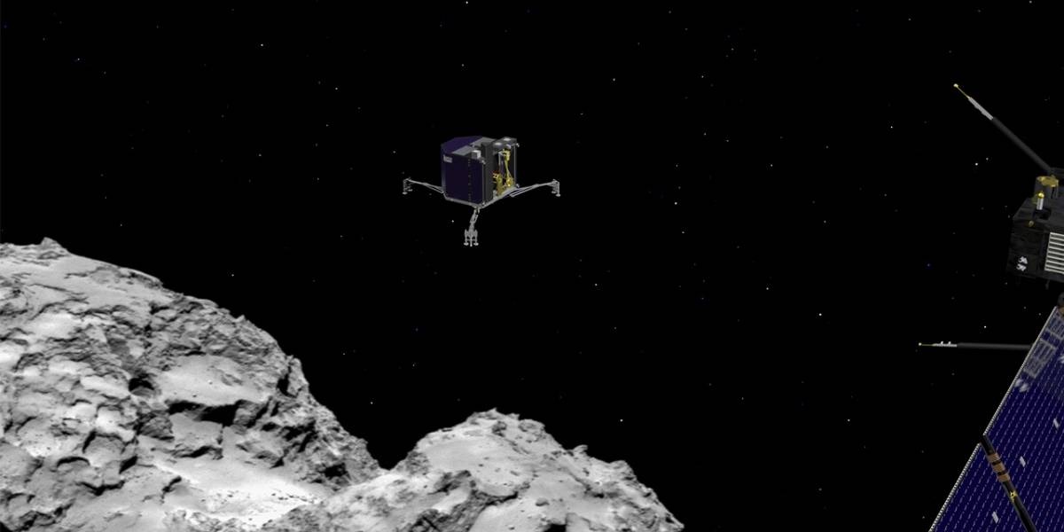 Philae está en problemas: aterrizó en las sombras del cometa y no se puede recargar
