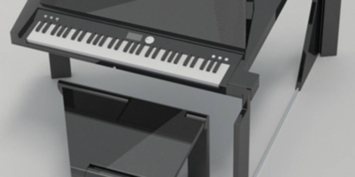 Un piano digital plegable para la comodidad de cualquier hogar
