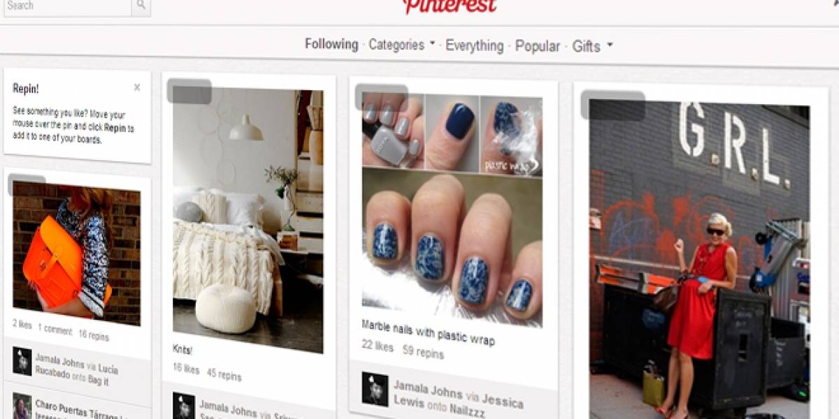 Pinterest entra al Top 50 de los sitios más visitados en Estados Unidos