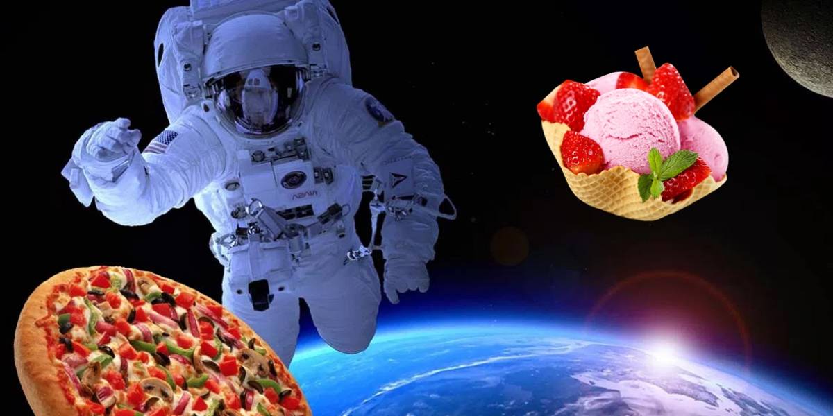 La NASA manda pizza y helado al espacio