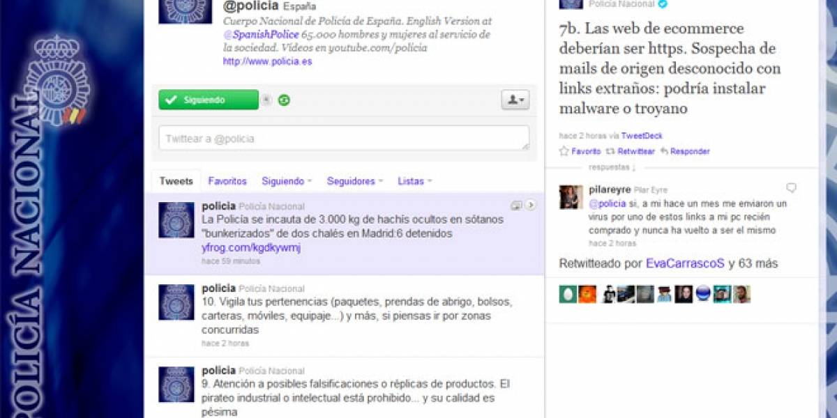 El tweet-decálogo de la Policía Nacional de España para pasar una Navidad segura