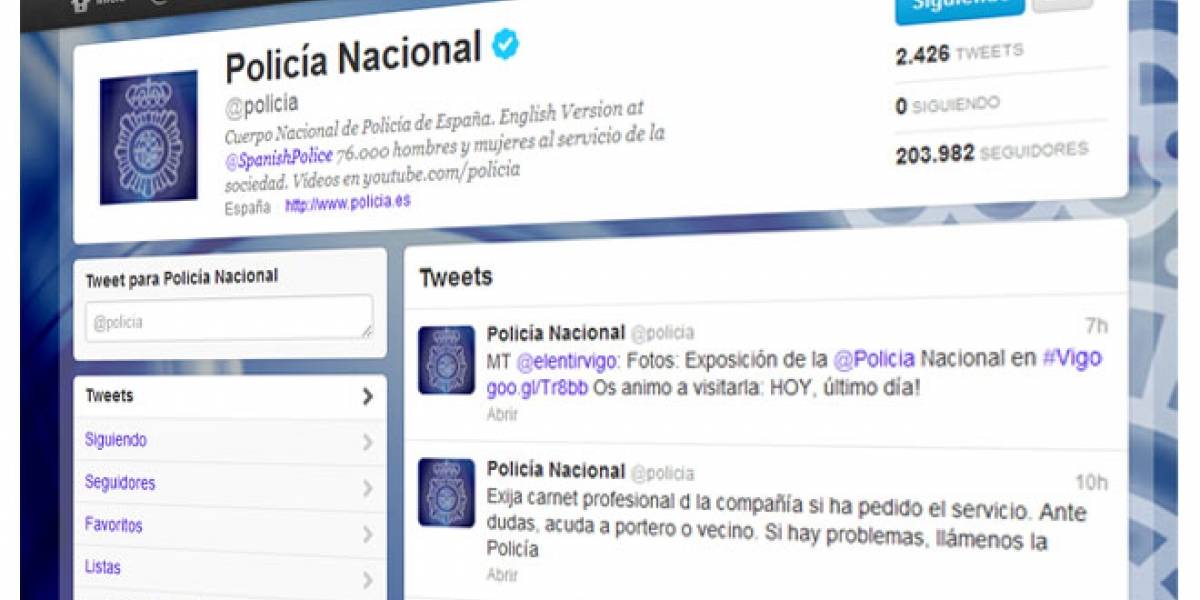 La @policia española arrasa en Twitter y ficha a artistas para educar en seguridad 2.0