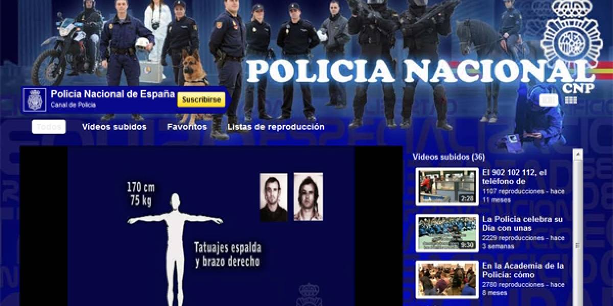 España: Policía busca criminales en Youtube