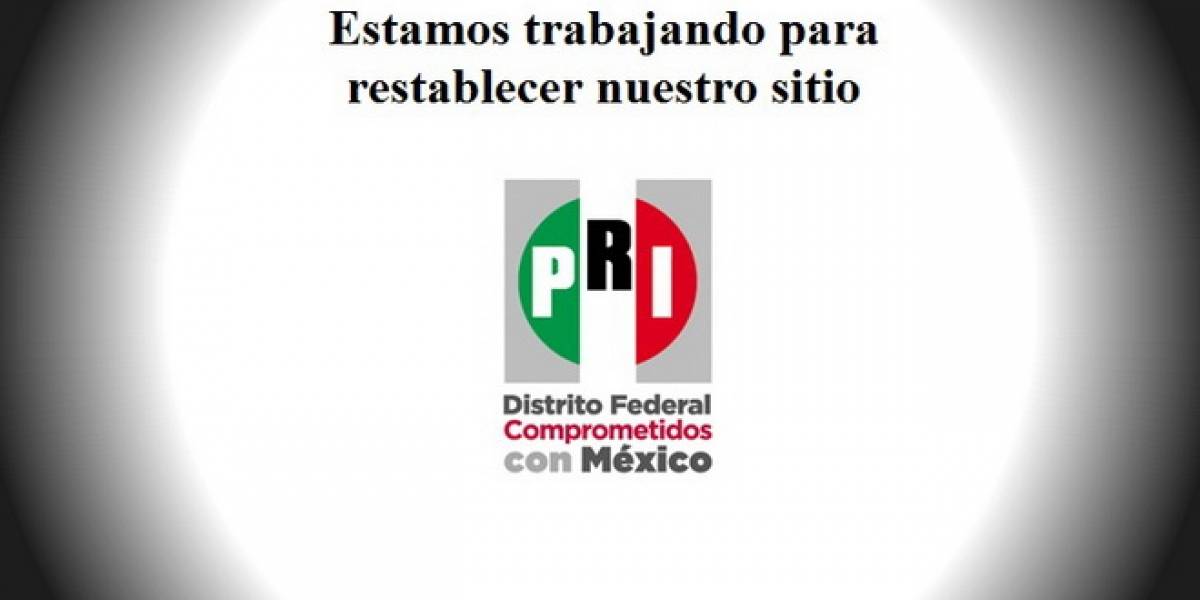 México: Hacker ataca página del PRI
