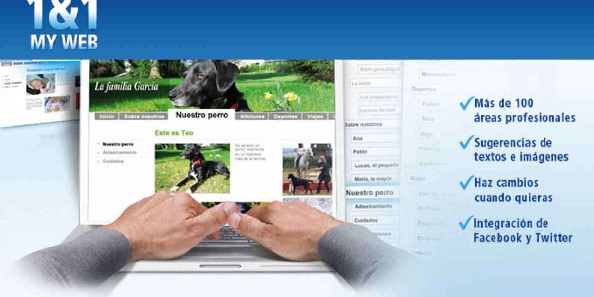 Crea tu propia página web con 1&1 MyWeb