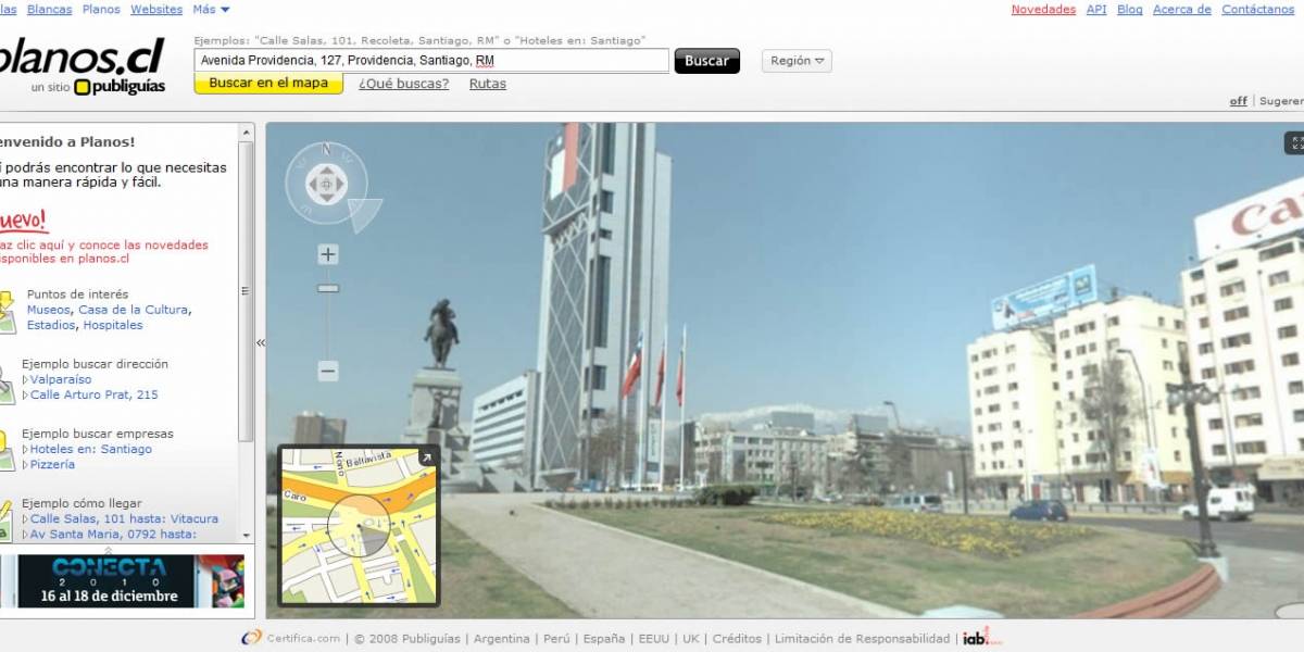 Chile: Publiguías lanzó Street Diving, primer servicio tipo Google Street View del país