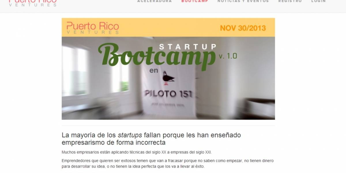 Startup Bootcamp en Puerto Rico