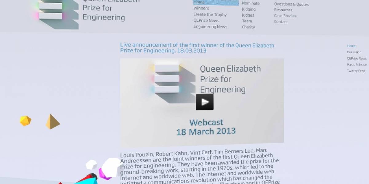 El primer Premio de Ingeniería Reina Isabel se entregará a los pioneros de la Internet
