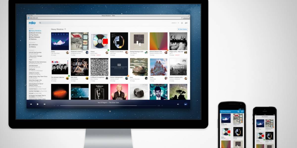 Rdio comienza a ofrecer streaming a través de sus apps móviles en algunos países