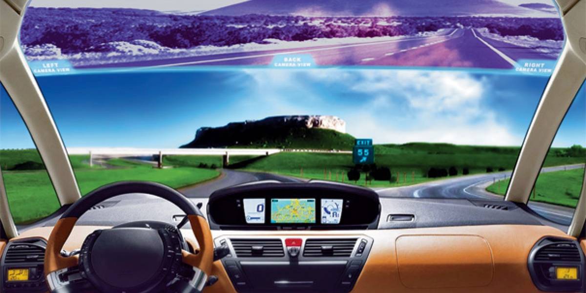 Full-rear-view windscreen monitor: tu espejo retrovisor en el parabrisas
