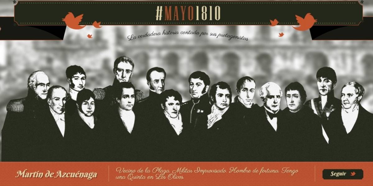 Argentina: Un sitio web permite revivir la revolución del 25 de Mayo de 1810 en tiempo real