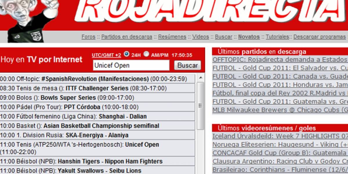 RojaDirecta demanda al gobierno de EEUU por cerrar sus webs sin juicio previo