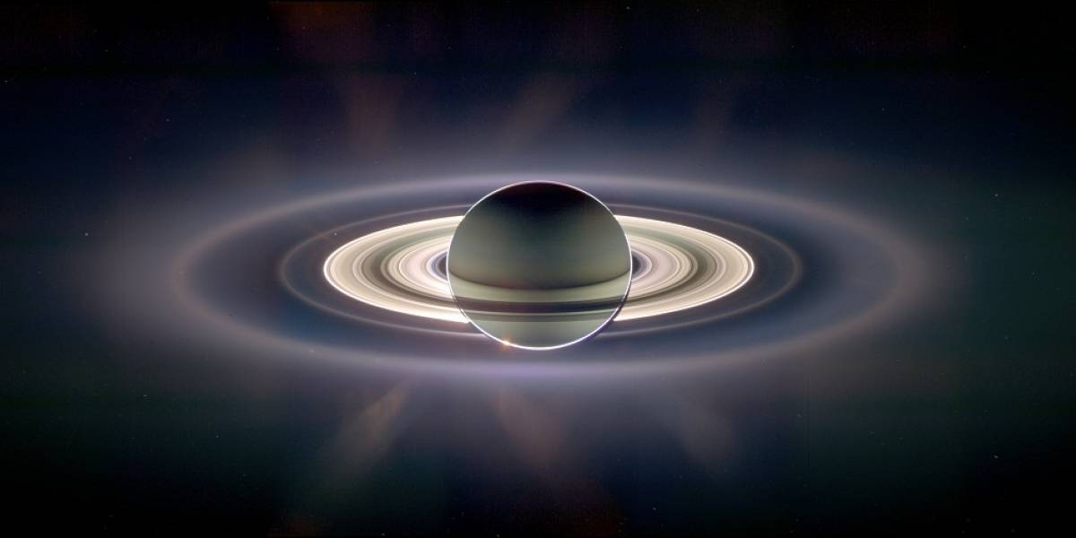Esta no es una ilustración; es una foto real de Saturno