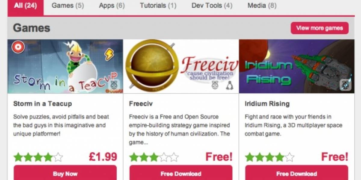 Raspberry Pi abre su propia tienda de aplicaciones