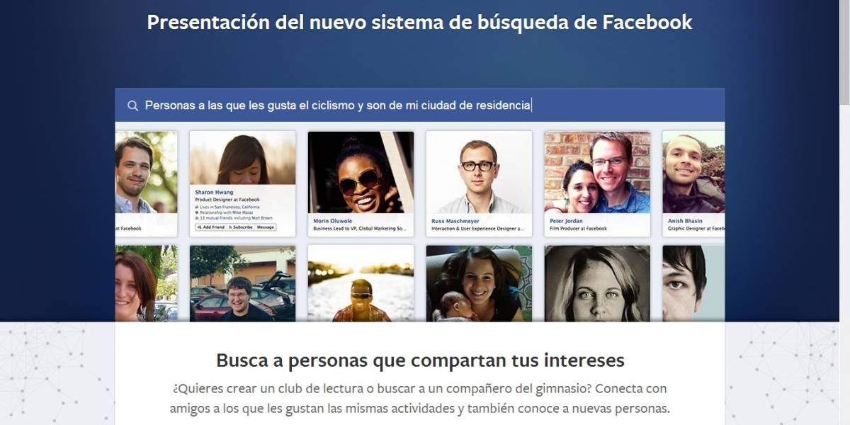 Facebook anuncia una nueva forma de buscar información en la red social