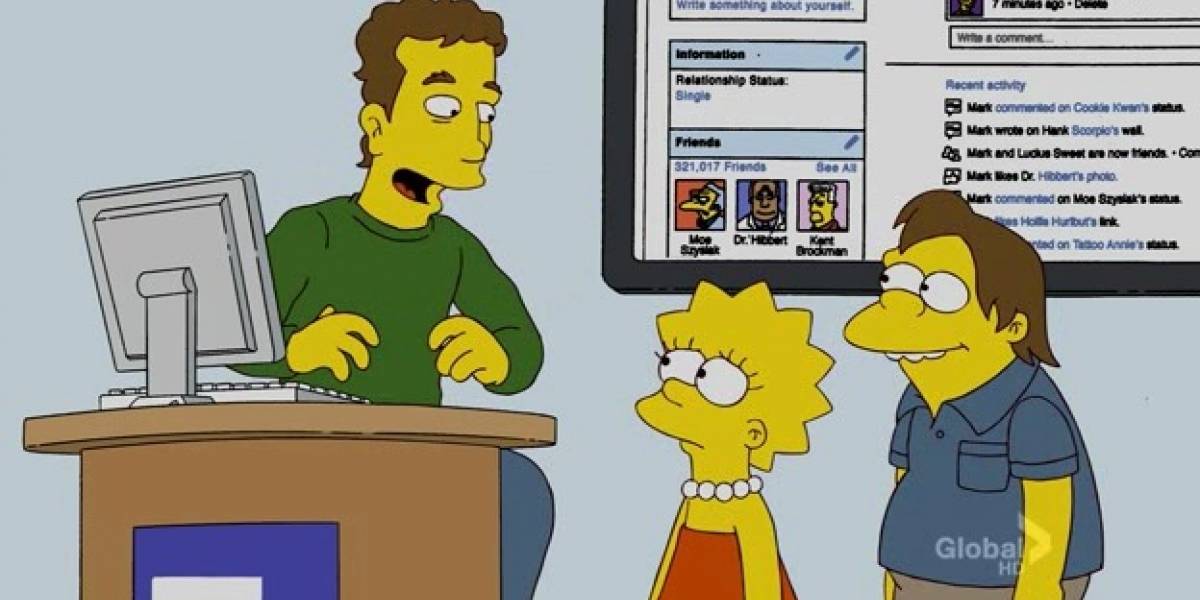 Mark Zuckerberg en Los Simpson