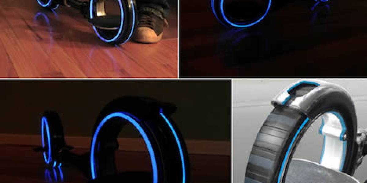 Una patineta para llegar con estilo al estreno de "Tron: Legacy"